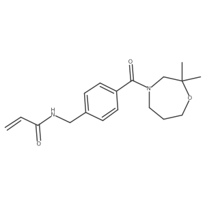 N-(4-(2,2-Dimethyl-1,4-oxazepane-4-carbonyl)benzyl)acrylamide Structure