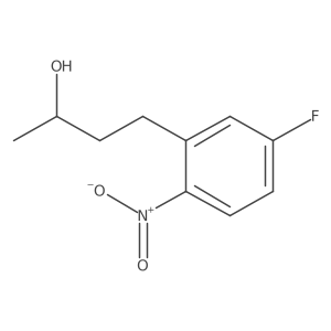 (2R)-4-(5-fluoro-2-nitrophenyl)butan-2-ol结构式