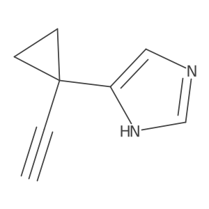 5-(1-ethynylcyclopropyl)-1H-imidazole结构式