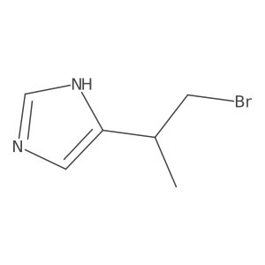 5-(1-bromopropan-2-yl)-1H-imidazole结构式