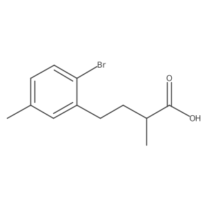 4-(2-Bromo-5-methylphenyl)-2-methylbutanoic acid Structure