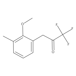 1,1,1-Trifluoro-3-(2-methoxy-3-methylphenyl)propan-2-one Structure