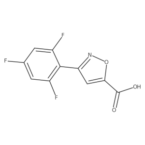 3-(2,4,6-Trifluorophenyl)-1,2-oxazole-5-carboxylic acid结构式