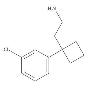 2-[1-(3-Chlorophenyl)cyclobutyl]ethan-1-amine Structure
