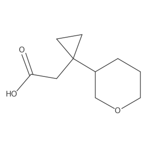 2-[1-(Oxan-3-yl)cyclopropyl]acetic acid结构式