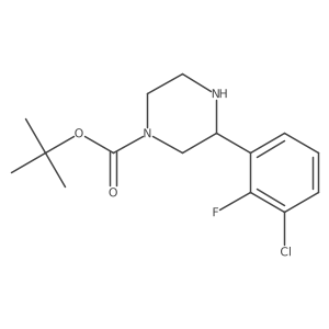 Tert-butyl 3-(3-chloro-2-fluorophenyl)piperazine-1-carboxylate Structure