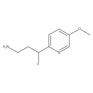 3-Fluoro-3-(5-methoxypyridin-2-yl)propan-1-amine Structure