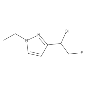 1-(1-ethyl-1H-pyrazol-3-yl)-2-fluoroethan-1-ol Structure
