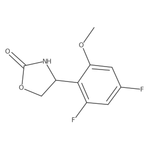 4-(2,4-Difluoro-6-methoxyphenyl)-1,3-oxazolidin-2-one Structure