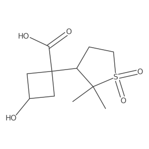 1-(2,2-Dimethyl-1,1-dioxo-1lambda6-thiolan-3-yl)-3-hydroxycyclobutane-1-carboxylic acid Structure