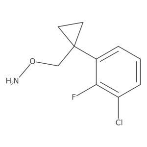 O-{[1-(3-chloro-2-fluorophenyl)cyclopropyl]methyl}hydroxylamine Structure