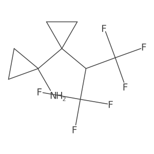 1-[1-(1,1,1,3,3,3-Hexafluoropropan-2-yl)cyclopropyl]cyclopropan-1-amine Structure