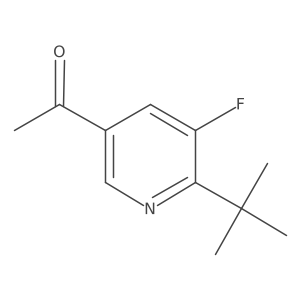 1-(6-(tert-Butyl)-5-fluoropyridin-3-yl)ethanone结构式
