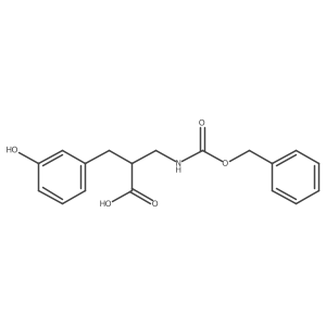 3-{[(Benzyloxy)carbonyl]amino}-2-[(3-hydroxyphenyl)methyl]propanoic acid Structure
