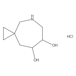 (7R,8S)-5-Azaspiro[2.6]nonane-7,8-diol;hydrochloride结构式