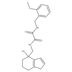 N1-((4-hydroxy-4,5,6,7-tetrahydrobenzofuran-4-yl)methyl)-N2-(2-methoxybenzyl)oxalamide结构式