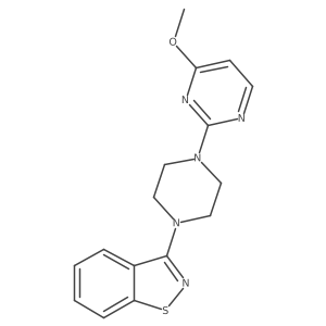 3-[4-(4-Methoxypyrimidin-2-yl)piperazin-1-yl]-1,2-benzothiazole Structure