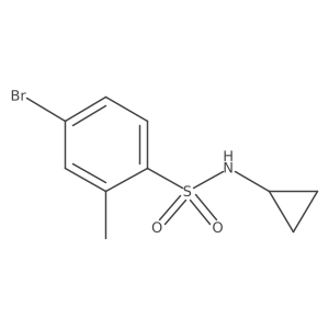 4-bromo-N-cyclopropyl-2-methylbenzenesulfonamide Structure