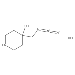 4-(Azidomethyl)piperidin-4-ol;hydrochloride结构式