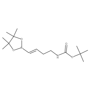 Tert-butyl n-[(3e)-4-(tetramethyl-1,3,2-dioxaborolan-2-yl)but-3-en-1-yl]carbamate Structure