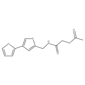 ({[4-(Furan-2-yl)thiophen-2-yl]methyl}carbamoyl)methyl acetate结构式