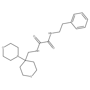 N'-[(4-Morpholin-4-ylthian-4-yl)methyl]-N-(2-phenylethyl)oxamide Structure