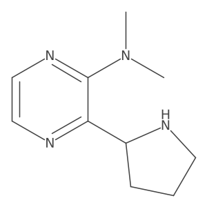 N,N-dimethyl-3-(pyrrolidin-2-yl)pyrazin-2-amine Structure