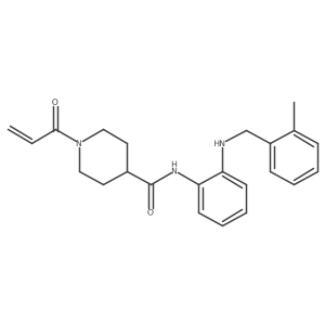 N-(2-{[(2-methylphenyl)methyl]amino}phenyl)-1-(prop-2-enoyl)piperidine-4-carboxamide结构式