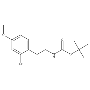 tert-butyl N-[2-(2-hydroxy-4-methoxyphenyl)ethyl]carbamate结构式