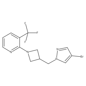 2-{3-[(4-bromo-1H-pyrazol-1-yl)methyl]azetidin-1-yl}-3-(trifluoromethyl)pyridine Structure