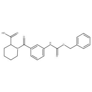 1-(3-{[(Benzyloxy)carbonyl]amino}benzoyl)piperidine-2-carboxylic acid结构式