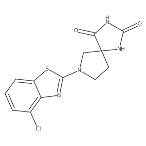 7-(4-Chloro-1,3-benzothiazol-2-yl)-1,3,7-triazaspiro[4.4]nonane-2,4-dione Structure