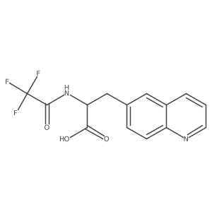 (2R)-3-(quinolin-6-yl)-2-(2,2,2-trifluoroacetamido)propanoic acid Structure