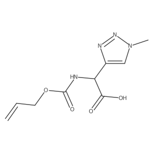 2-(1-methyl-1H-1,2,3-triazol-4-yl)-2-{[(prop-2-en-1-yloxy)carbonyl]amino}acetic acid Structure