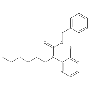 benzyl N-(3-bromopyridin-2-yl)-N-(3-ethoxypropyl)carbamate Structure