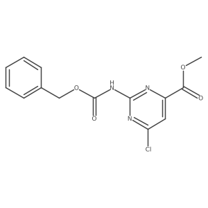 Methyl 2-{[(benzyloxy)carbonyl]amino}-6-chloropyrimidine-4-carboxylate Structure