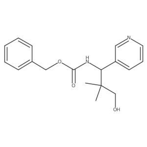 benzyl N-[3-hydroxy-2,2-dimethyl-1-(pyridin-3-yl)propyl]carbamate Structure