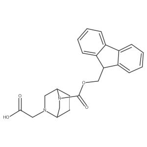 2-(5-{[(9H-fluoren-9-yl)methoxy]carbonyl}-2,5-diazabicyclo[2.2.2]octan-2-yl)acetic acid结构式