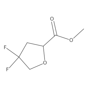 Methyl 4,4-difluorotetrahydrofuran-2-carboxylate结构式