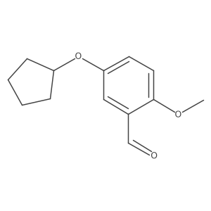 2-Methoxy-5-cyclopentyloxybenzaldehyde Structure