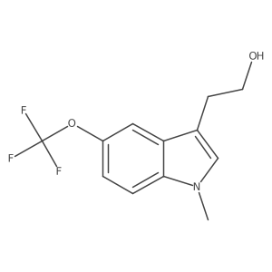 2-(1-Methyl-5-(trifluoromethoxy)-1H-indol-3-yl)ethan-1-ol结构式