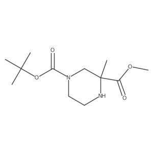 1-Tert-butyl3-methyl3-methylpiperazine-1,3-dicarboxylate Structure
