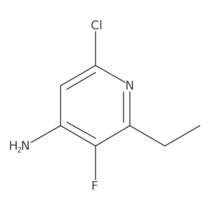 6-Chloro-2-ethyl-3-fluoropyridin-4-amine Structure