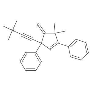 4,4-Dimethyl-2,5-diphenyl-2-((trimethylsilyl)ethynyl)-2,4-dihydro-3H-pyrrol-3-one Structure