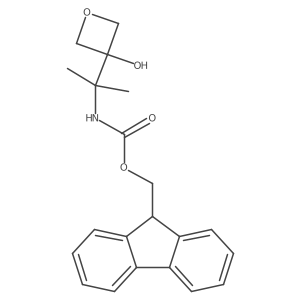 (9H-fluoren-9-yl)methyl N-[2-(3-hydroxyoxetan-3-yl)propan-2-yl]carbamate结构式