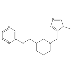 2-({1-[(4-methyl-4H-1,2,4-triazol-3-yl)methyl]piperidin-3-yl}methoxy)pyrazine结构式