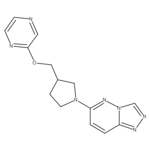 2-[(1-{[1,2,4]Triazolo[4,3-b]pyridazin-6-yl}pyrrolidin-3-yl)methoxy]pyrazine结构式