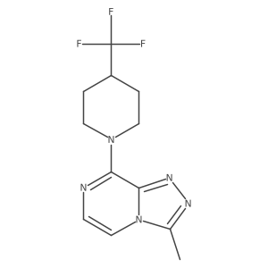 1-{3-Methyl-[1,2,4]triazolo[4,3-a]pyrazin-8-yl}-4-(trifluoromethyl)piperidine Structure