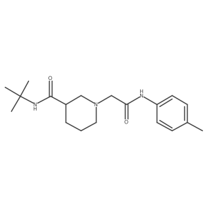 N-tert-butyl-1-{[(4-methylphenyl)carbamoyl]methyl}piperidine-3-carboxamide Structure