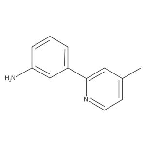 2-(3-Aminophenyl)-4-methylpyridine结构式